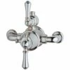 Perrin & Rowe Georgian Lever Exposed Shower Mixer Pewter
