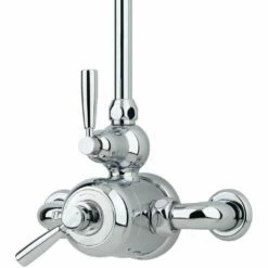Perrin & Rowe Contemporary Exposed Shower Mixer, Pewter
