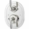 Perrin & Rowe Contemporary Concealed Shower Mixer, Pewter