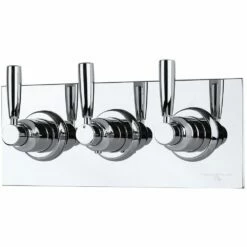 Perrin & Rowe Contemporary Lever Concealed Mixer With 2 Valves Pewter