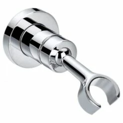 Imex Pura Round Brass Wall Bracket Handset Holder