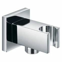 Imex Pura Square Wall Outlet Elbow With Bracket