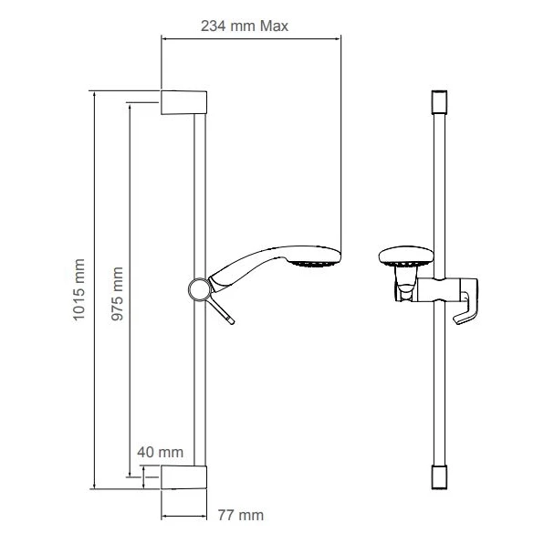 Rada SF1 20 EV Slide Rail Kit - Image 2