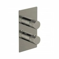 RAK Amalfi Thermostatic Single Outlet Shower Valve Brushed Nickel