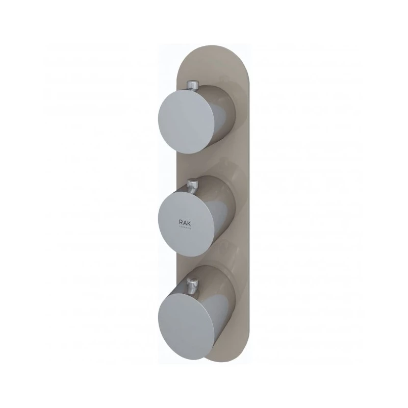 RAK Feeling Round Dual Outlet Concealed Shower Valve Cappuccino - Image 2