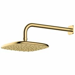 RAK Petit Square Wall Mounted Rain Shower Head Brushed Gold