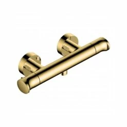 RAK Round Thermostatic Bar Shower Valve Brushed Gold
