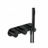 RAK Sorrento Dual Outlet Shower Valve With Handset Matt Black