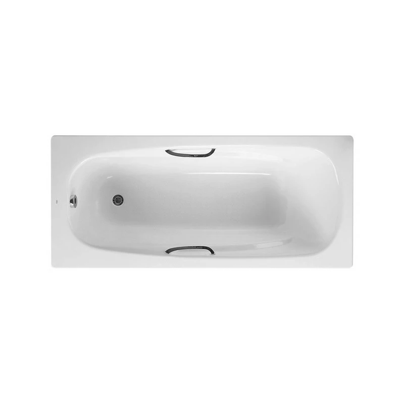 Roca Carla Steel Bath 1700x700mm Grip Holes No Taphole Anti-Slip