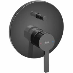 Roca Naia Roca Built In Bath Shower Mixer Titanium Black