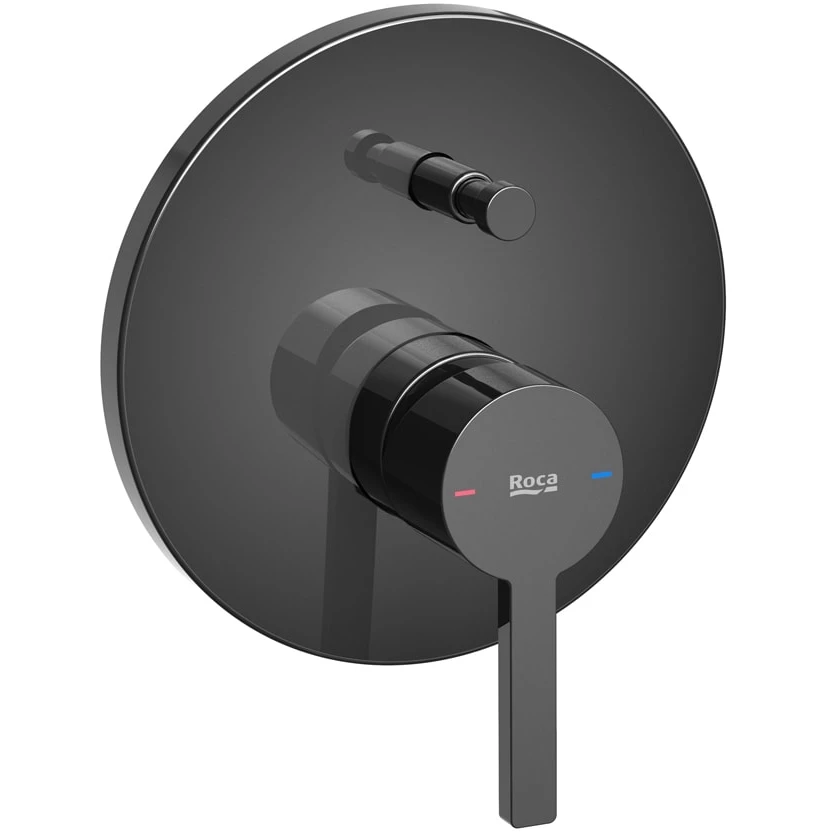 Roca Naia Roca Built In Bath Shower Mixer Titanium Black