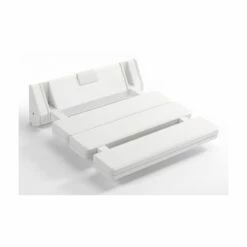 Sagittarius Wall Mounted Shower Seat White
