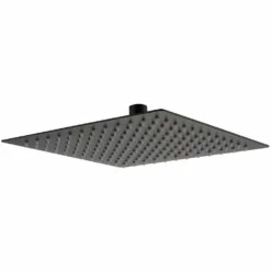 Synergy Square Slim Black Shower Head