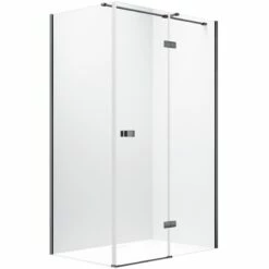 Synergy Vodas 8 1200 X 2000mm Right Hand Black Stella Hinged Door