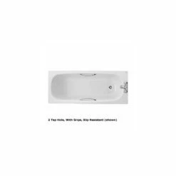 Twyford Celtic Bath 1700×7002 Tap Plain No Grips With Legs