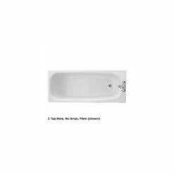 Twyford Neptune Bath 1500×700 2 Tap Slip Resist With Grips