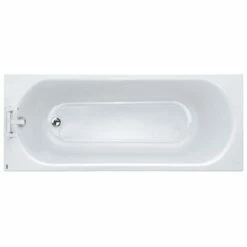 Twyford Opal 1700x700mm Bath 2 Tap Holes Anti Slip